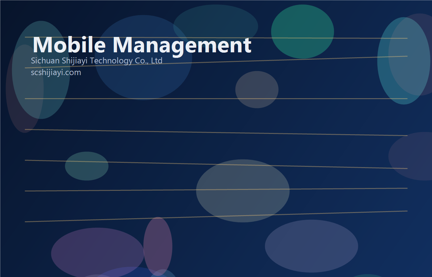 Mobile operations app dashboard